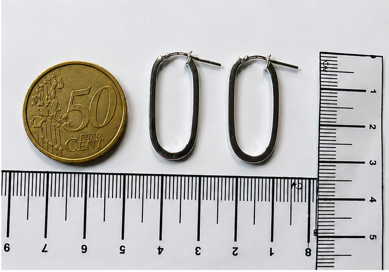Hoop  Sezione Quadrata – Argento 925