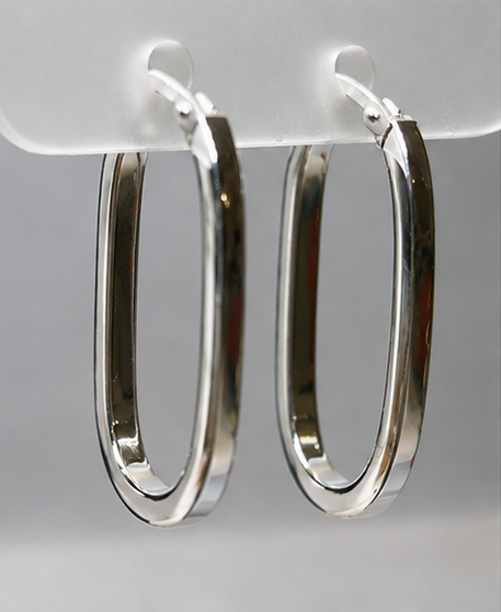 Hoop  Sezione Quadrata – Argento 925