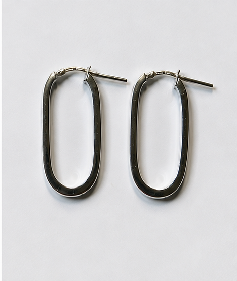 Hoop  Sezione Quadrata – Argento 925