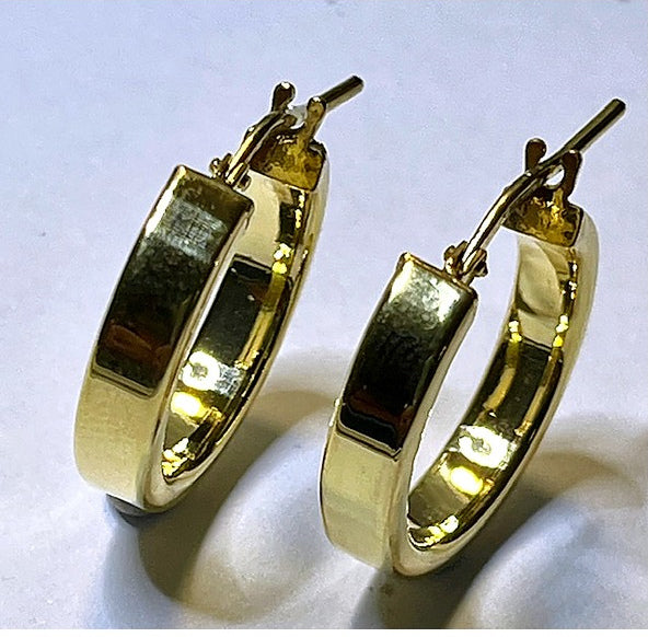 Orecchini a Cerchio Lucidi in Argento 925 – 19 mm