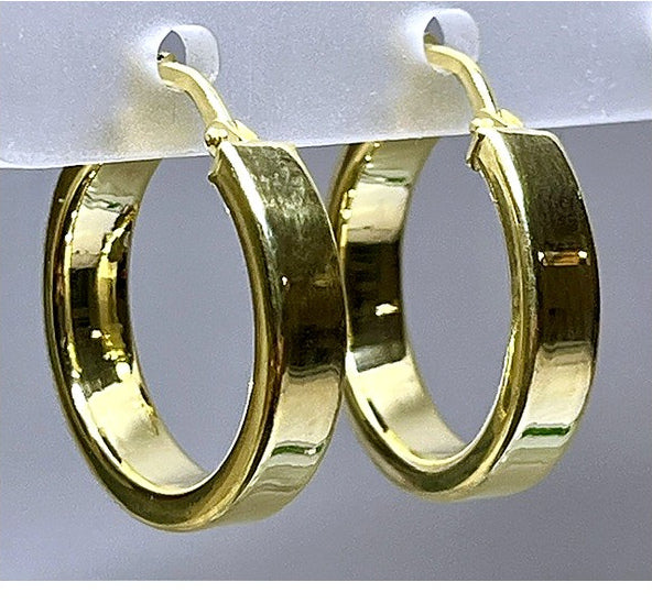 Orecchini a Cerchio Lucidi in Argento 925 – 19 mm