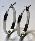 Orecchini a Cerchio Ovale Allungato in Argento 925 – 30 × 20 mm